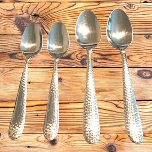 Towle Logan Hammer Spoons Set Of 4